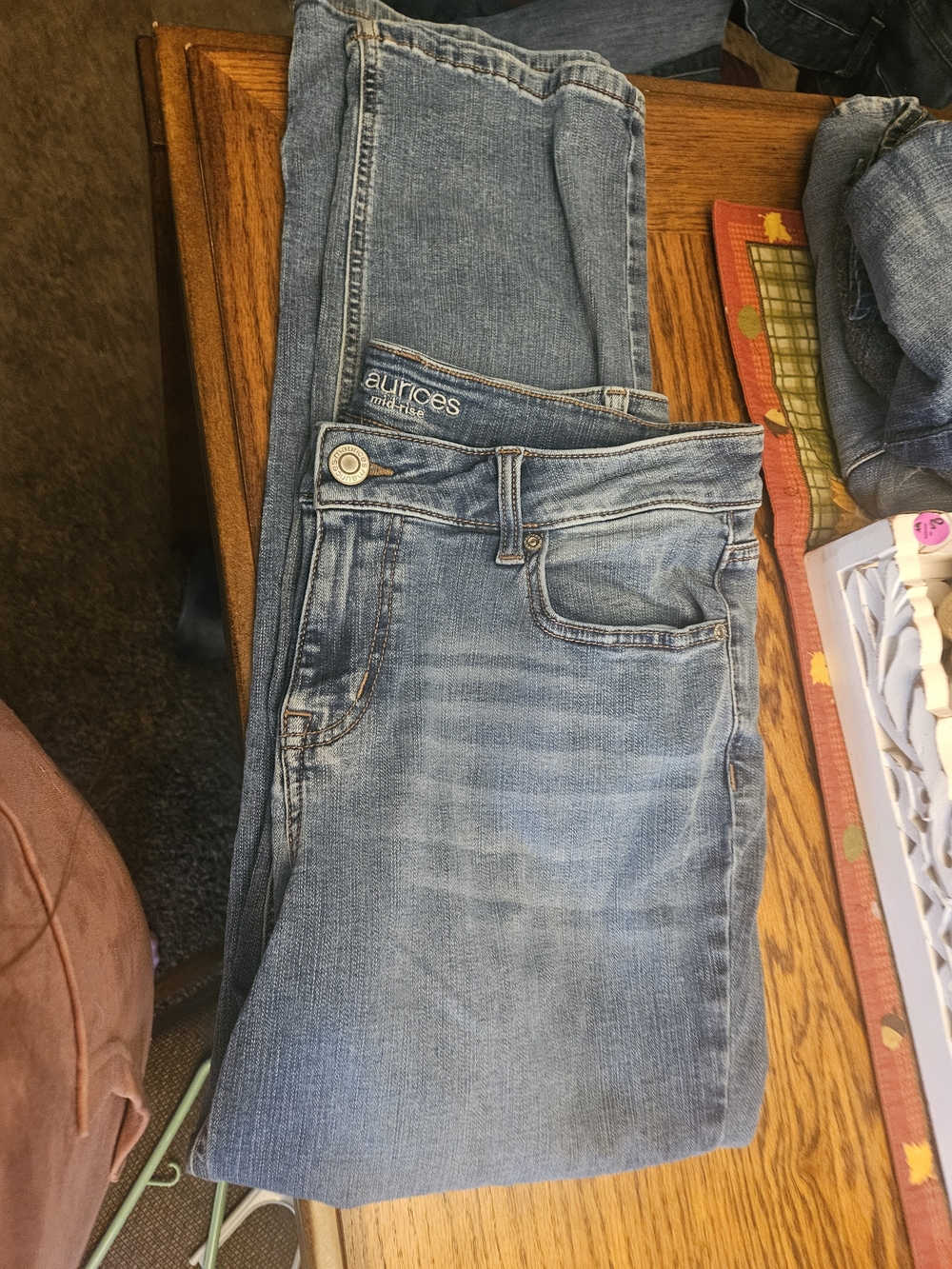 Maurices Light Blue Straight Leg Jeans